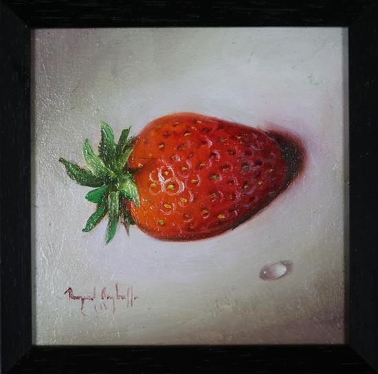 Raymond Campbell (20th C.) Strawberry 3.5 x 3.5in.